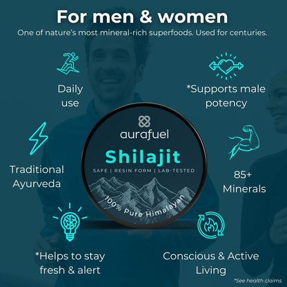 Pure Shilajit Resin from Himalaya - 100% authentic & purified